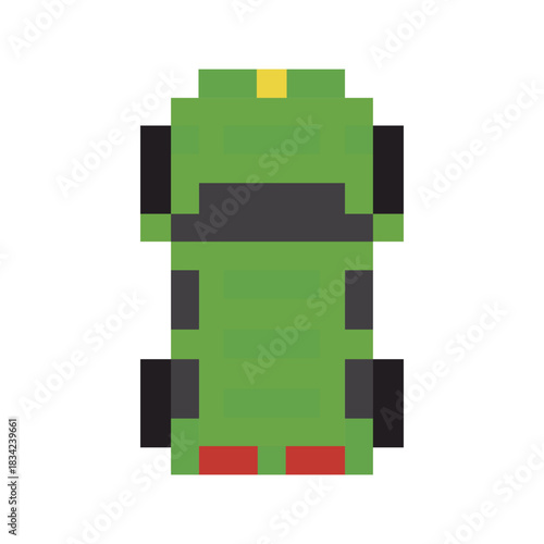 Vehicle car green pixel