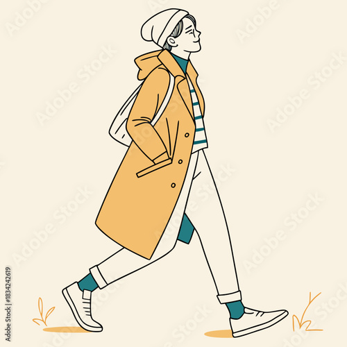 Urban Stroll in Autumn Hues