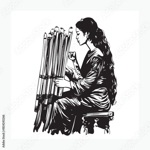woman sitting on a chair