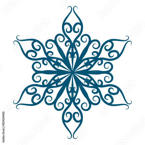 Art snowflake element