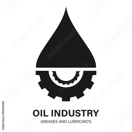 Gear grease vector symbol
