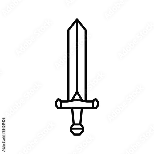 Outline Sword Icon