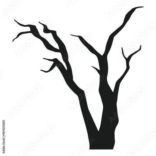 Dead tree silhouette