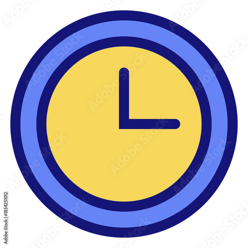 Analog clock icon clock