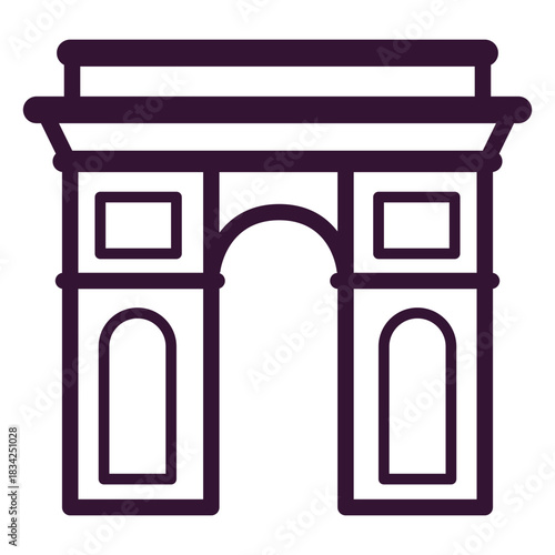 Arch of triumph stroke