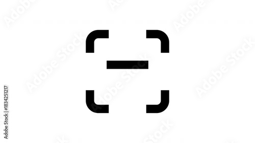 animated scan icon featuring a rectangle and corner brackets brings designs to life.