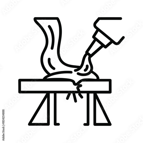 Caulking a Construction Joint with a Sealant Gun