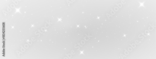 Warm Decorative Starburst Glow with Shiny Dust and Glistering Sky Particles