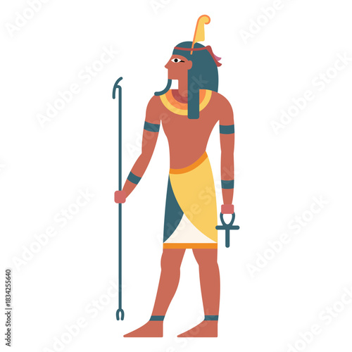 Egyptian gods shu flat