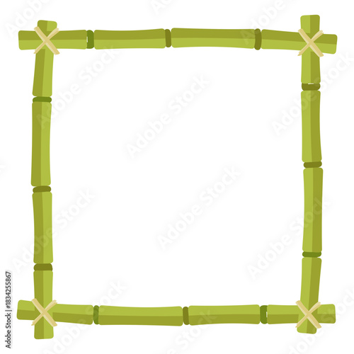 Bamboo frames design square icon