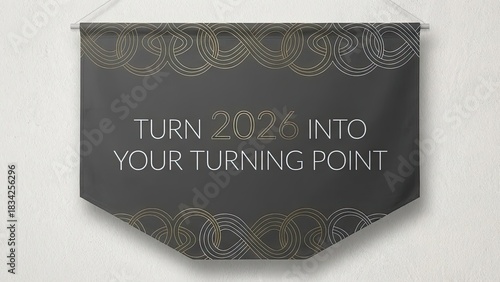 Year 2026 become turning point banner displayed.