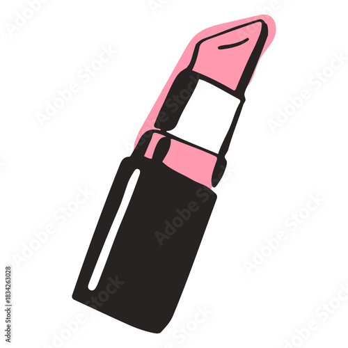 Lipstick hand drawn colored