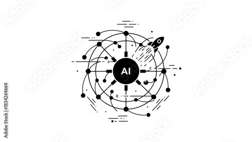 Artificial intelligence network and rocket launch