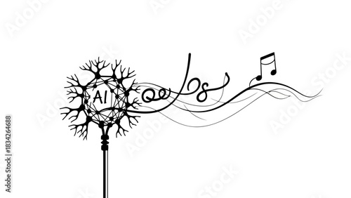 Artificial intelligence creates music and spreads ideas like a dandelion