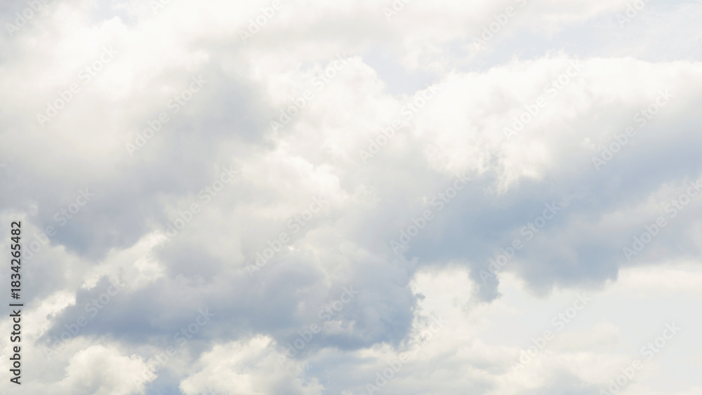 Obraz premium Vanilla sky clouds background in Cloud Dancer tones