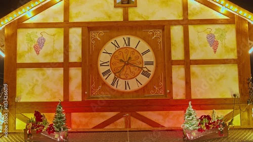 Colmar, France - 3.12.2025: A Christmas fair with entertainment and attractions for children and adults with beautiful illuminations in Colmar