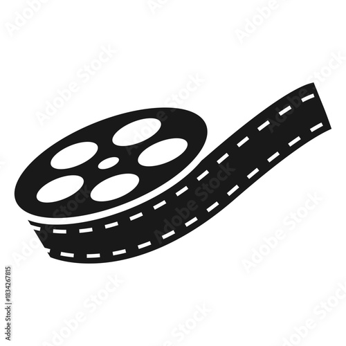 Black film reel