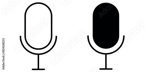 microphone mic icon, voice icon symbol buttons