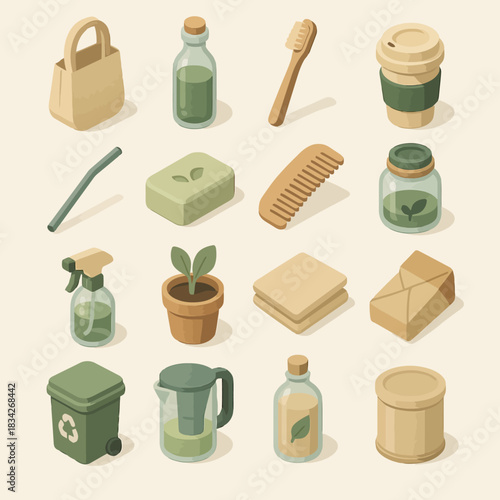 Eco-friendly sustainable products for zero waste living