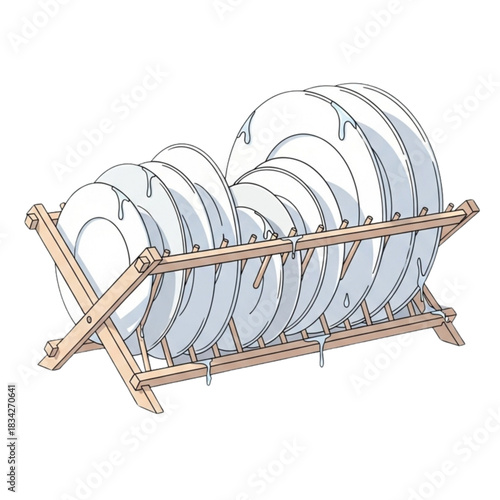 set of kitchen utensils on white background