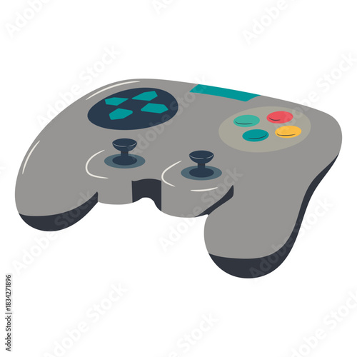 Joystick gaming illustration