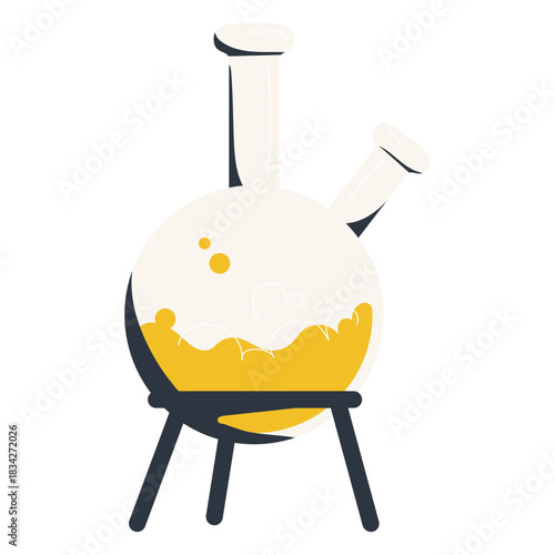 Round bottom flask experiment illustration round flask