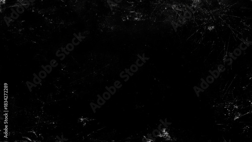 Gritty distressed black overlay texture with scratches and abstract dust Vector, illustration