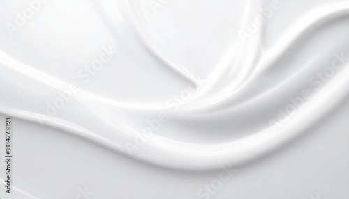 Smooth white texture with flowing curves and gentle waves, creating an elegant and serene atmosphere, ideal for backgrounds and design elements with a calming effect, Cloud Dancer color