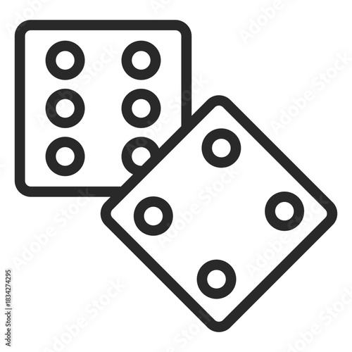 2 dices stroke
