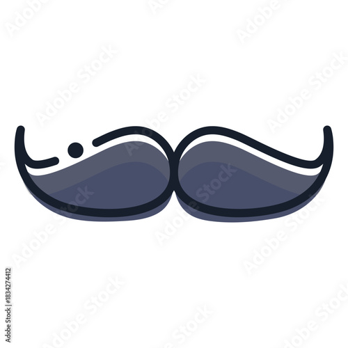 Mustache stroke icon