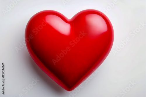 Wallpaper Mural Ein rotes Herz auf hellem Hintergrund Torontodigital.ca
