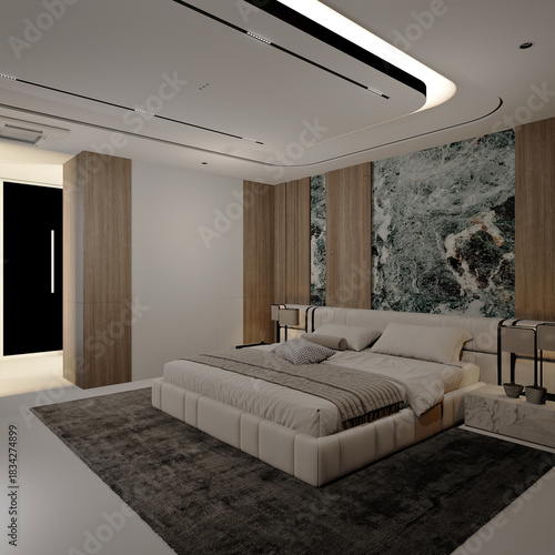 3d render bedroom interior