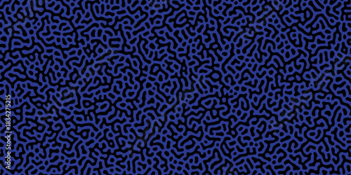 Turing reaction diffusion monochrome seamless pattern with chaotic motion . Natural seamless line pattern. Reaction-diffusion or truing pattern formation. abstract truing organic