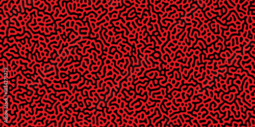 Turing reaction diffusion monochrome seamless pattern with chaotic motion . Natural seamless line pattern. Reaction-diffusion or truing pattern formation. abstract truing organic
