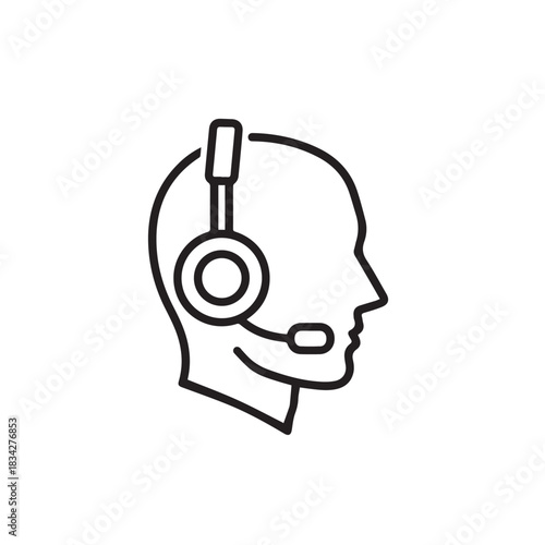 “Call Center Headset Customer Service Support Symbol”