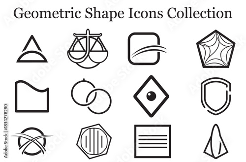 Geometric Shape Icons Collection