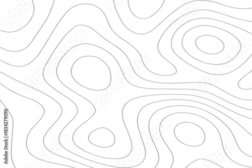 Advanced Topographic Map Contour Lines Vector Illustration Design for Landscape, Cartography, and Elevation Mapping Projects.
