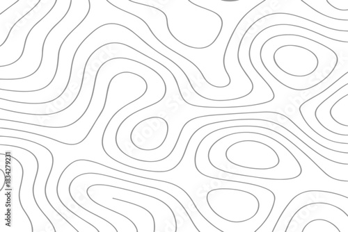 Advanced Topographic Map Contour Lines Vector Illustration Design for Landscape, Cartography, and Elevation Mapping Projects.