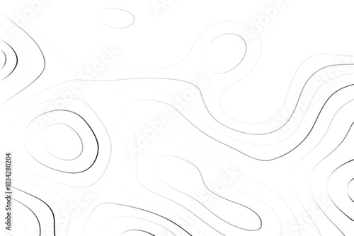 Advanced Topographic Map Contour Lines Vector Illustration Design for Landscape, Cartography, and Elevation Mapping Projects.