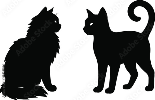 black cat silhouette