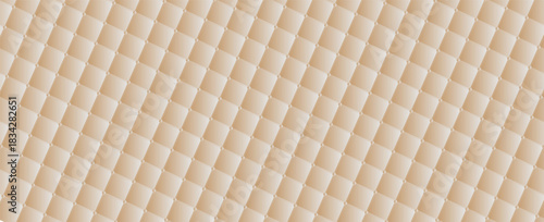 Luxury upholstered backdrop. Stitched layered background pattern. Leather textured sofa background. vector