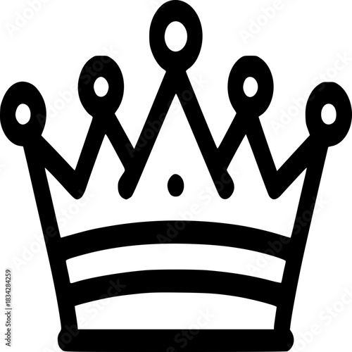 Royal Crest: A striking emblem of authority and regality, the golden crown, a symbol of power, elegance, and victory.