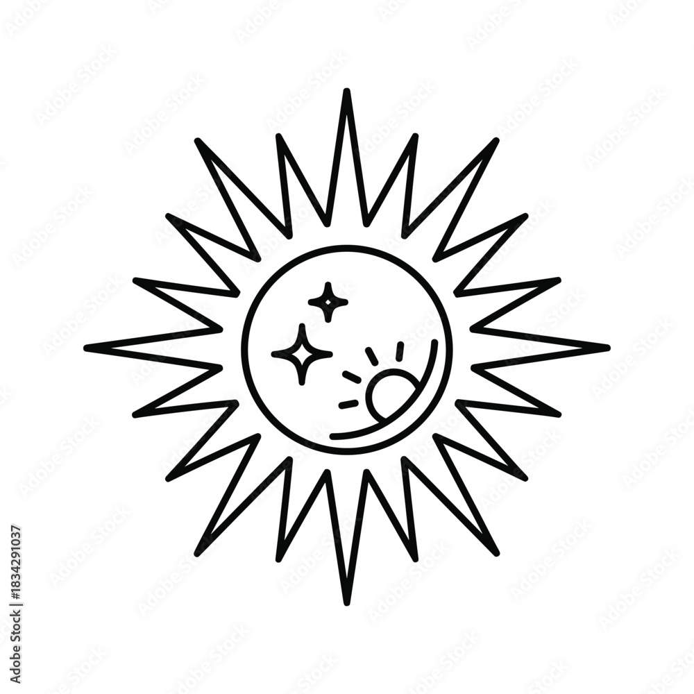 Naklejka premium Human Skeleton Model Outline Icon