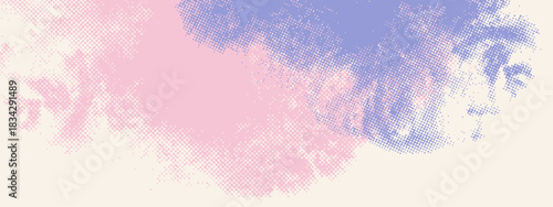 PAbstract pastel halftone background. Social media, wellness center, beauty salon, cosmetics brand, nail salon, aromatherapy, yoga studio concept. Soft grain texture modern vector illustration.