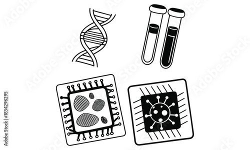 Science and Biotechnology Icon Set