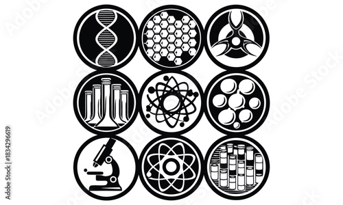 Science and Biotechnology Icon Set