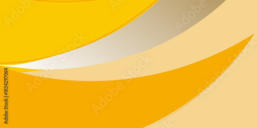 Yellow folded paper as background. Vector illustration