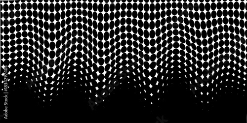 Black perforated metal plate. Metal grid. Black metal textured steel background. Perforated metal sheet. Abstract dark gray circle mesh pattern background texture. Vector