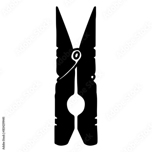 Clothespin clothes peg black