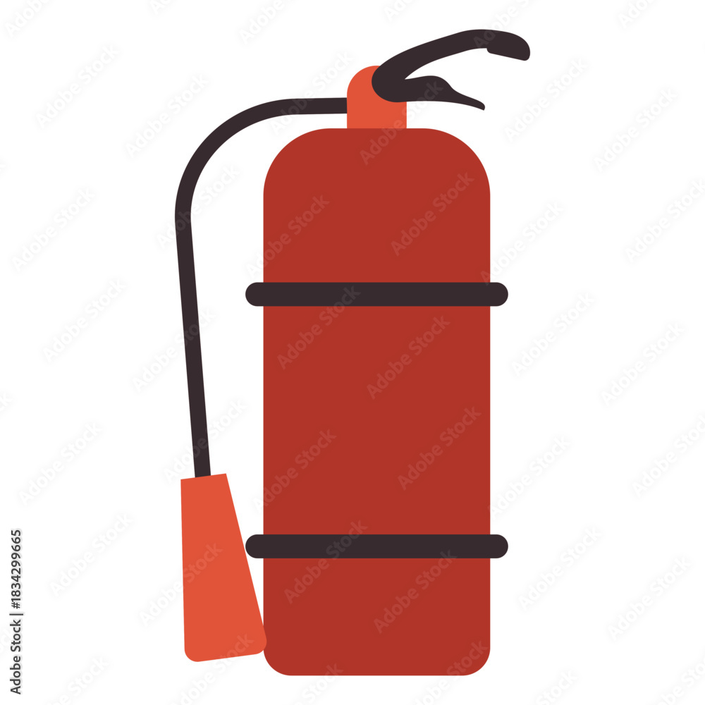 Fototapeta premium Fire extinguisher colorful icon extinguisher firefighting